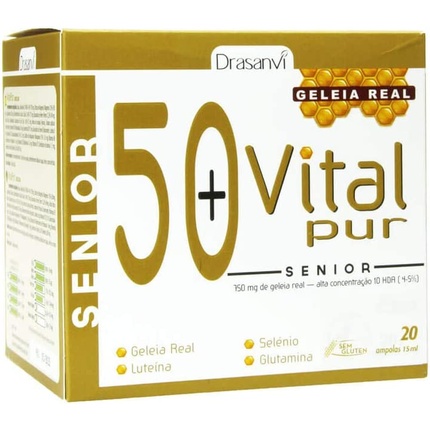 Drasanvi VitalPur Senior 50+ 20 флаконов по 15 мл проапическое стимулирующее мыло 20 флаконов по 10 мл sakai