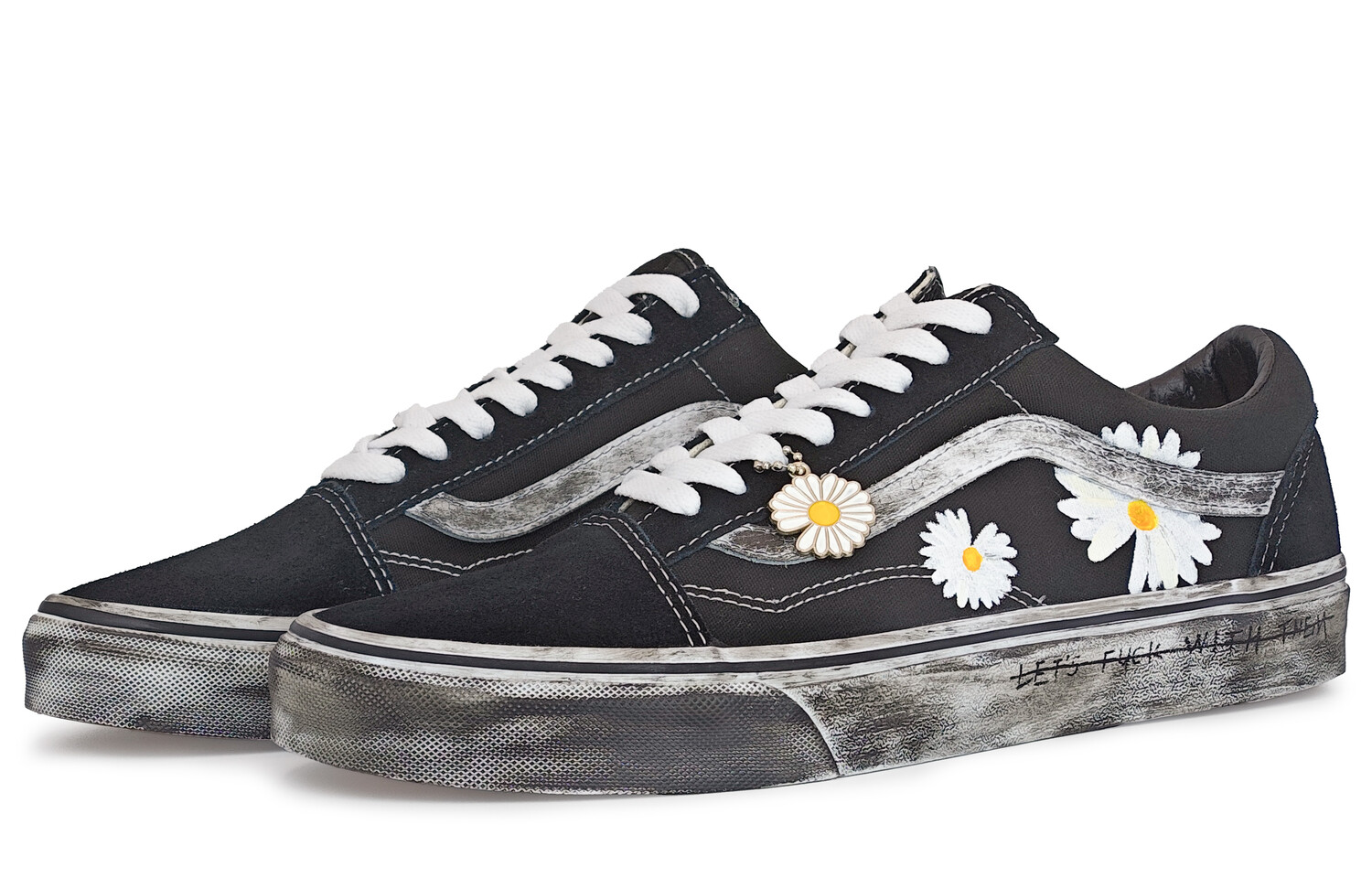 

Кроссовки Vans Skateboarding Shoes Unisex Low-top Black, черный