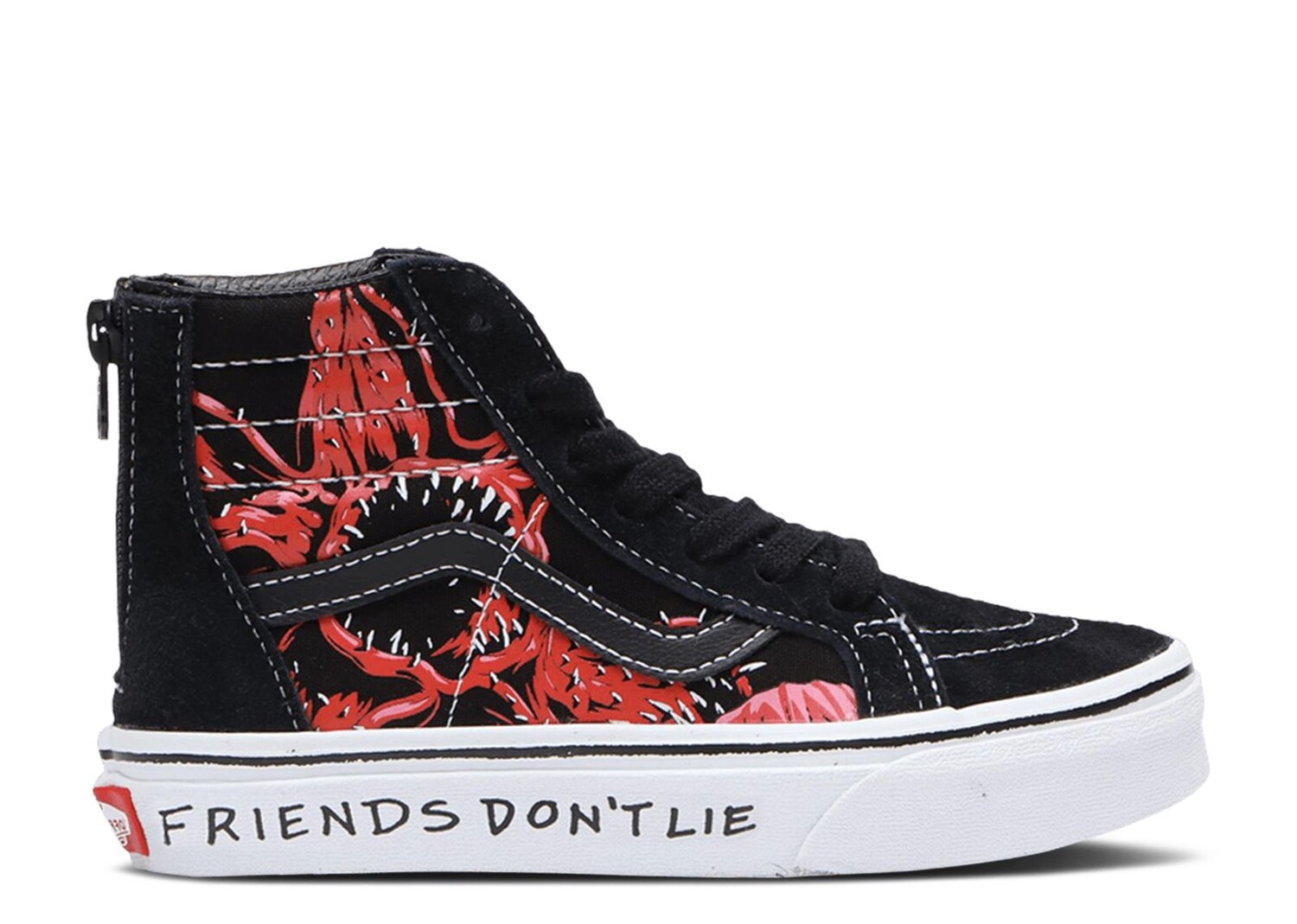 Кроссовки Vans Stranger Things X Sk8-Hi Zip Kids 'Upside Down', черный