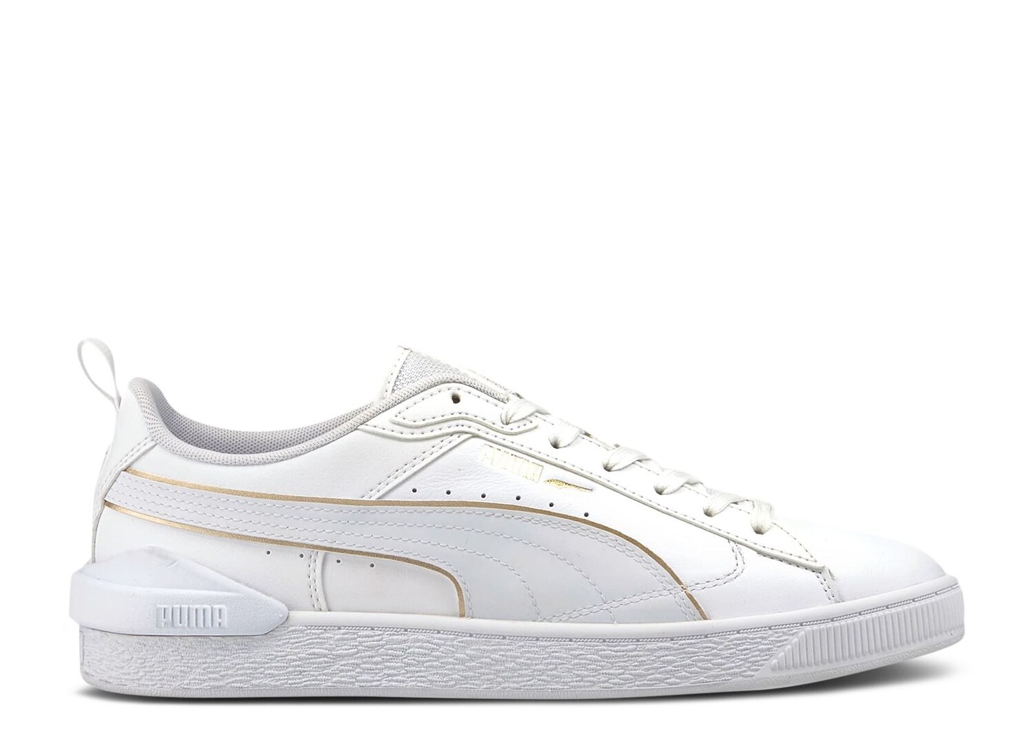 

Кроссовки Puma Suede Bloc 'Liquid Metal - White Team Gold', белый