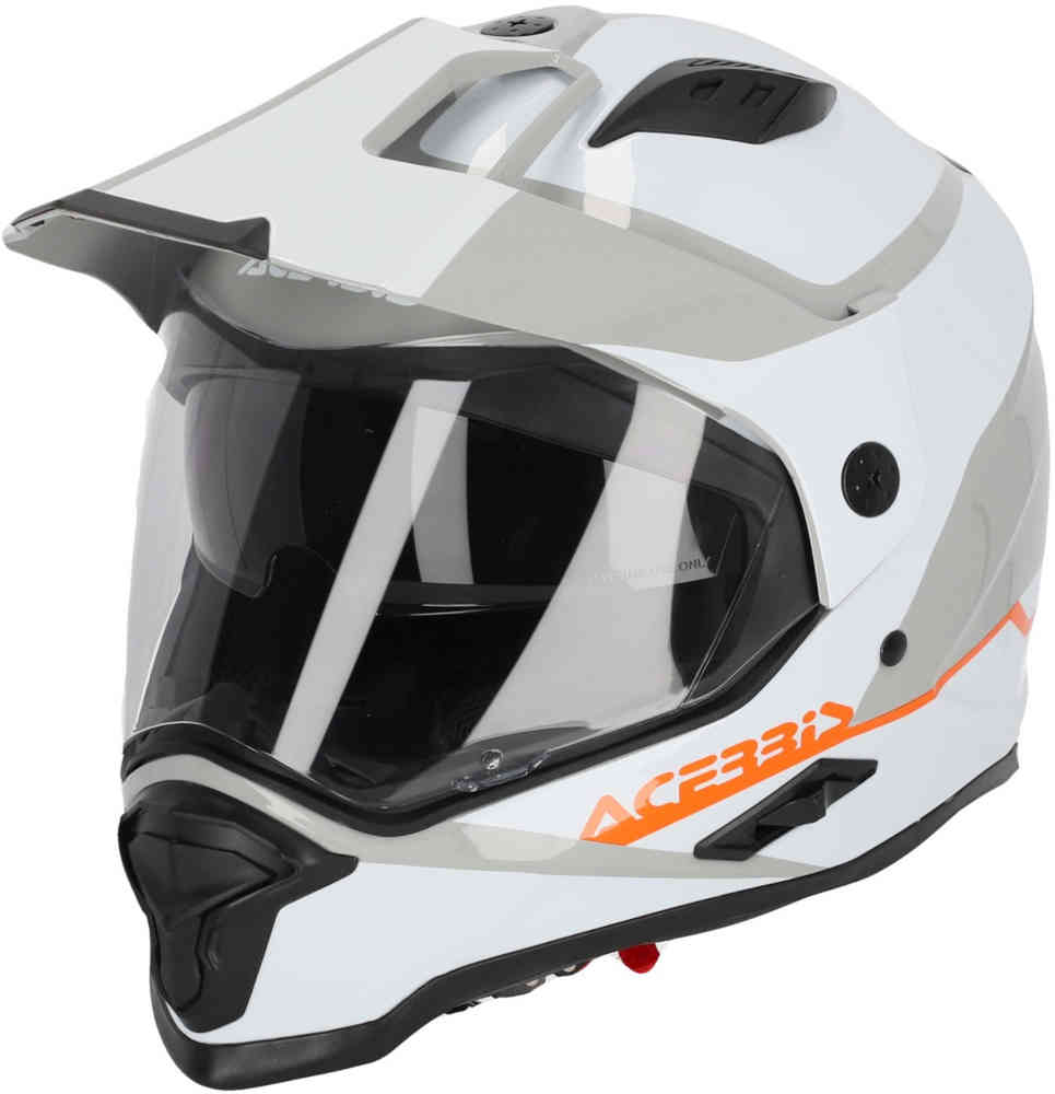 цена Реактивный шлем Acerbis, белый/серый