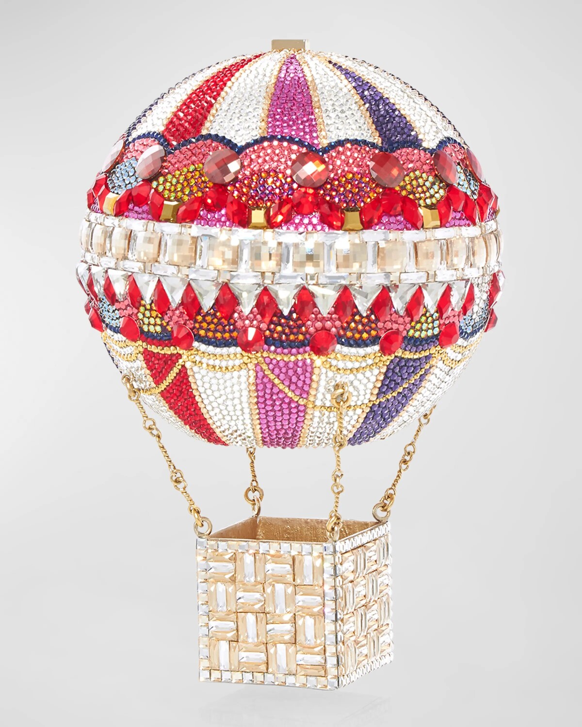 

Сумка женская Savannah Hot Air Ballon Crystal Minaudiere Judith Leiber Couture, цвет Champagne Rhine