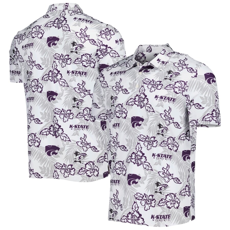 

Поло с коротким рукавом Reyn Spooner Kansas State Wildcats, белый
