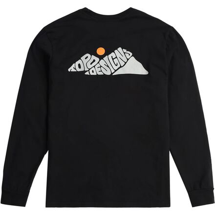 Рубашка Rugged Peaks с длинными рукавами мужская Topo Designs, черный