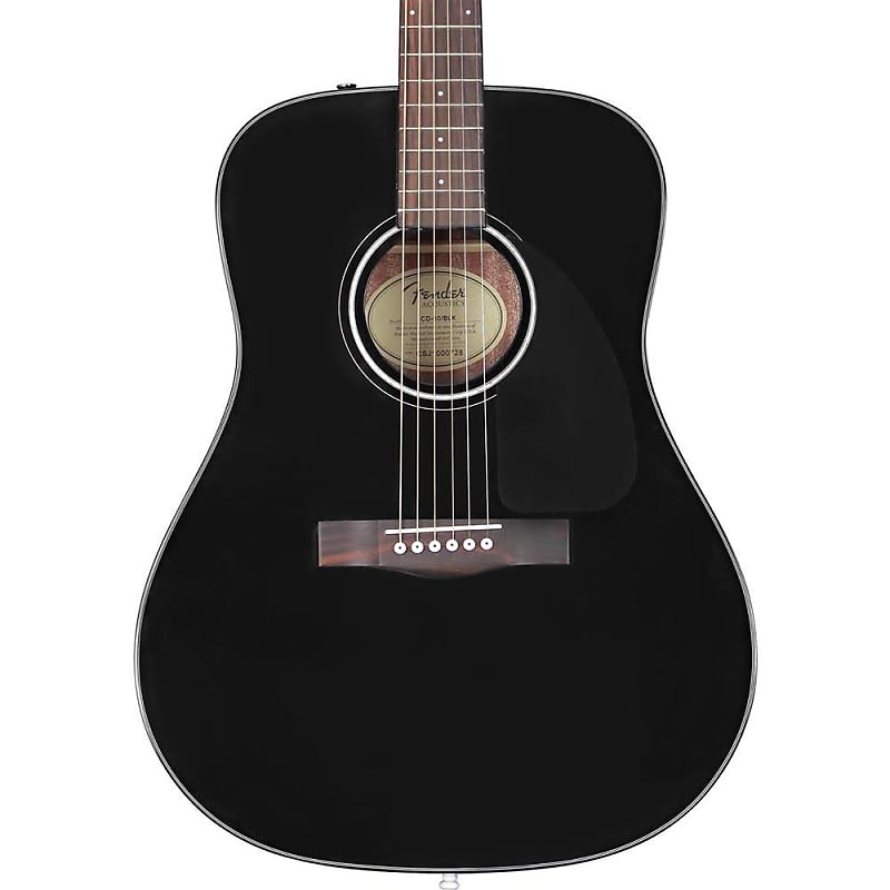 Акустическая гитара Fender CD-60 Dreadnought V3 With Case Walnut Fingerboard, Black