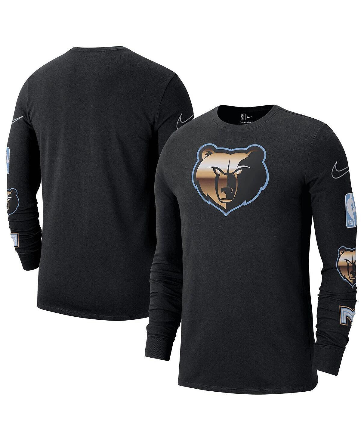 

Мужская черная футболка Memphis Grizzlies 2022/23 City Edition Essential Expressive с длинным рукавом Nike