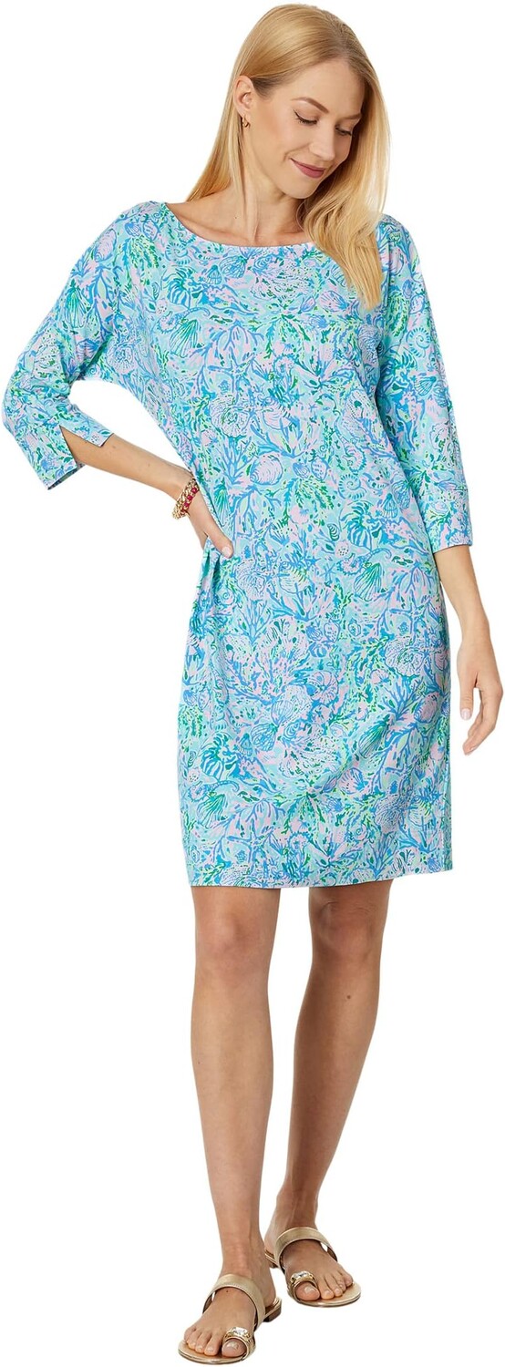 

Платье Braedyn UPF 50+ Lilly Pulitzer, цвет Surf Blue Soleil It On Me