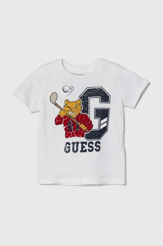 

Guess Детская хлопковая футболка, белый