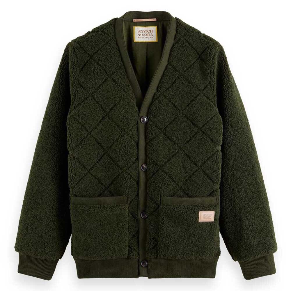 

Куртка Scotch & Soda Shearling, зеленый