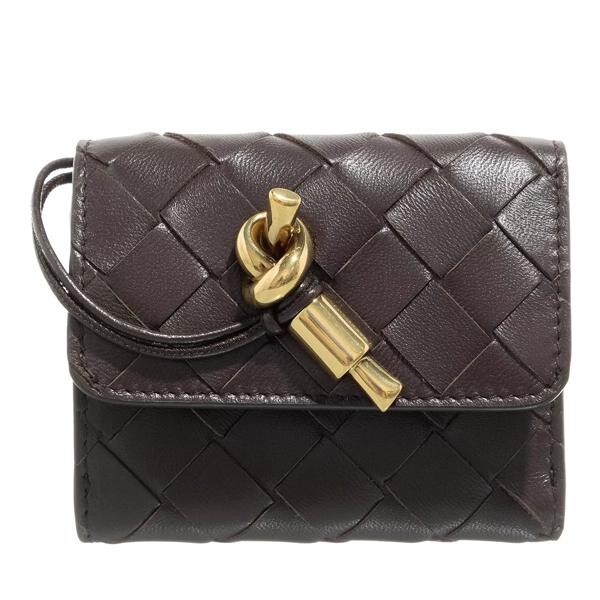 

Кошелек andiamo tri fold zip portemonnaie Bottega Veneta, коричневый