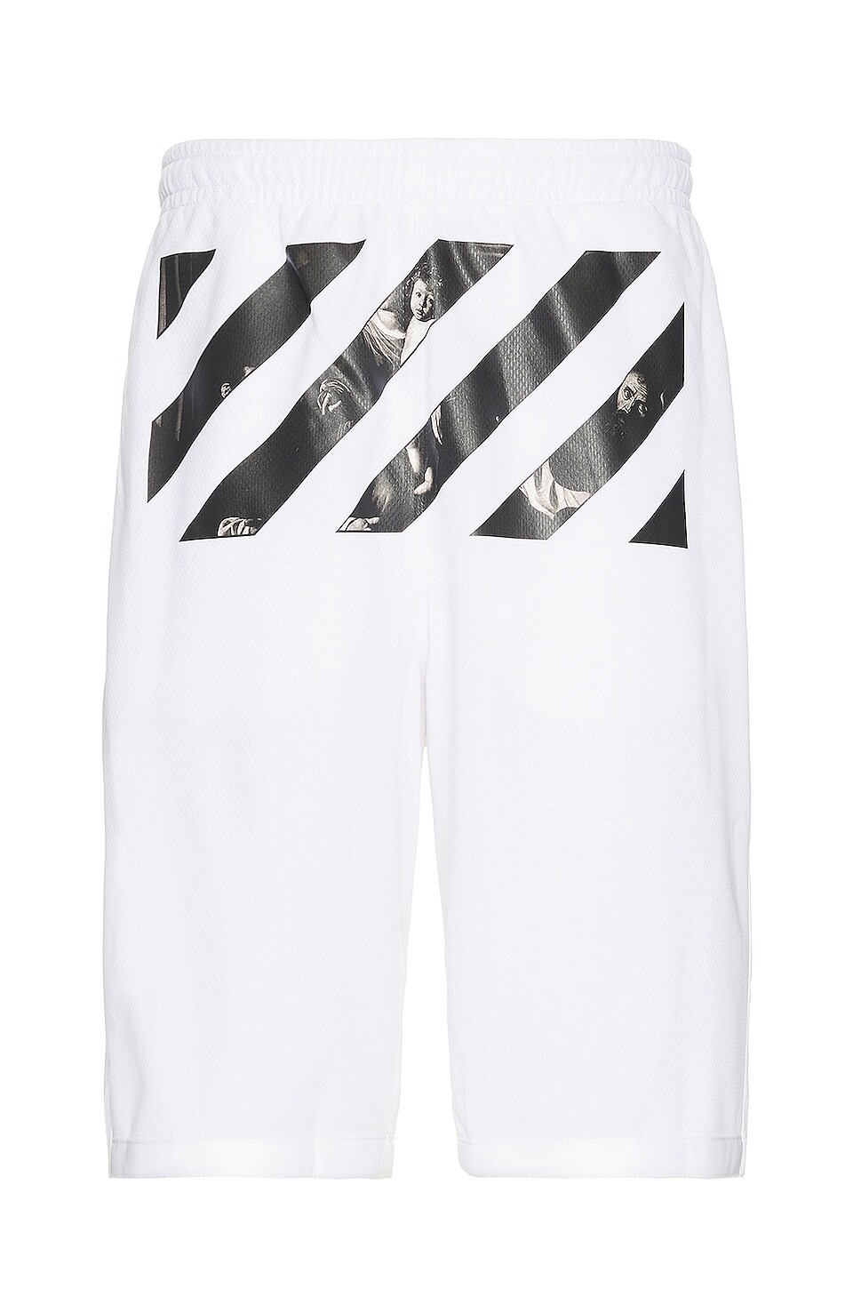 

Шорты OFF-WHITE Caravaggio Mesh Shorts, белый