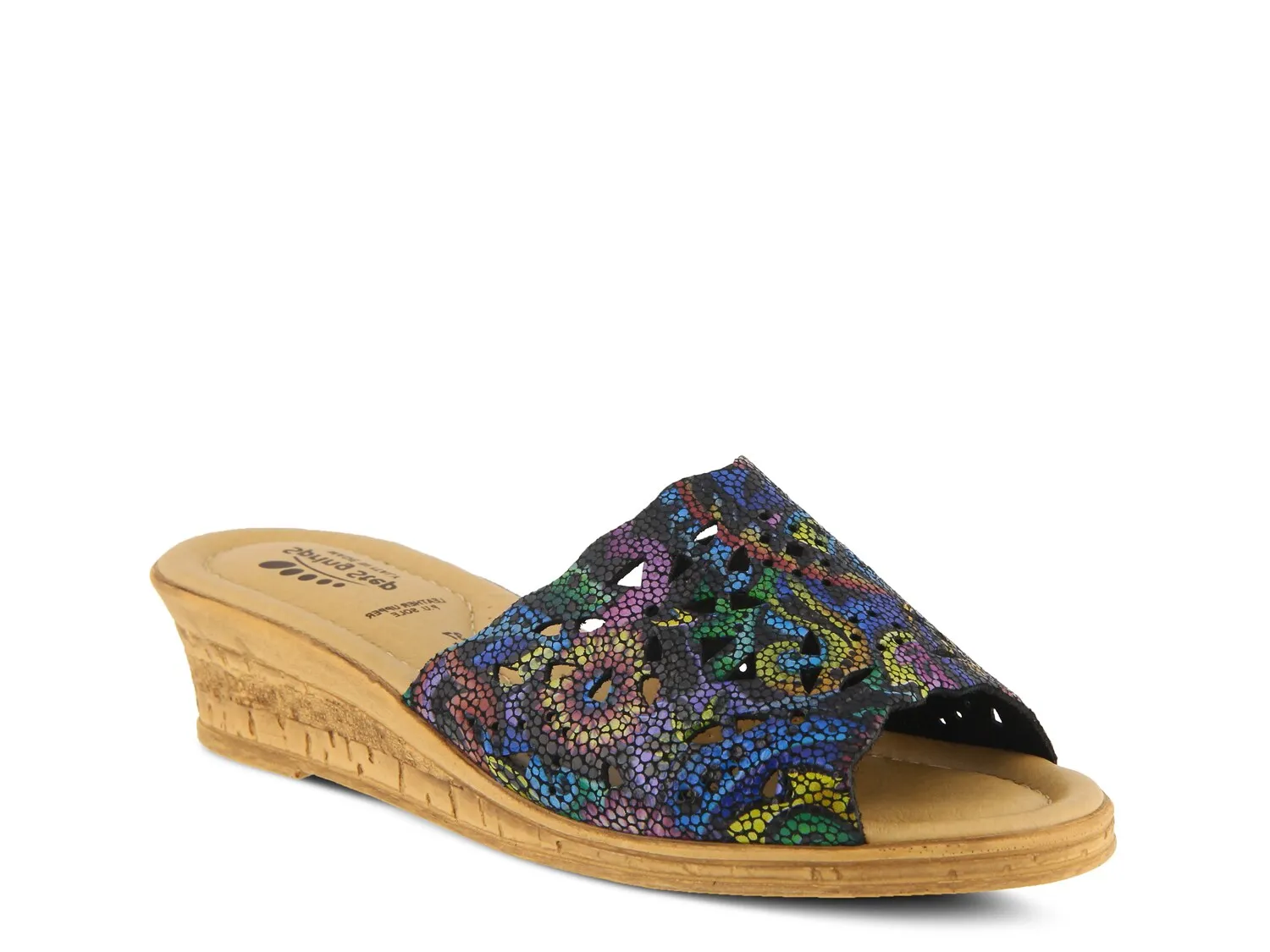 

Сандалии Estella Wedge Sandal Spring Step, черный/мультиколор