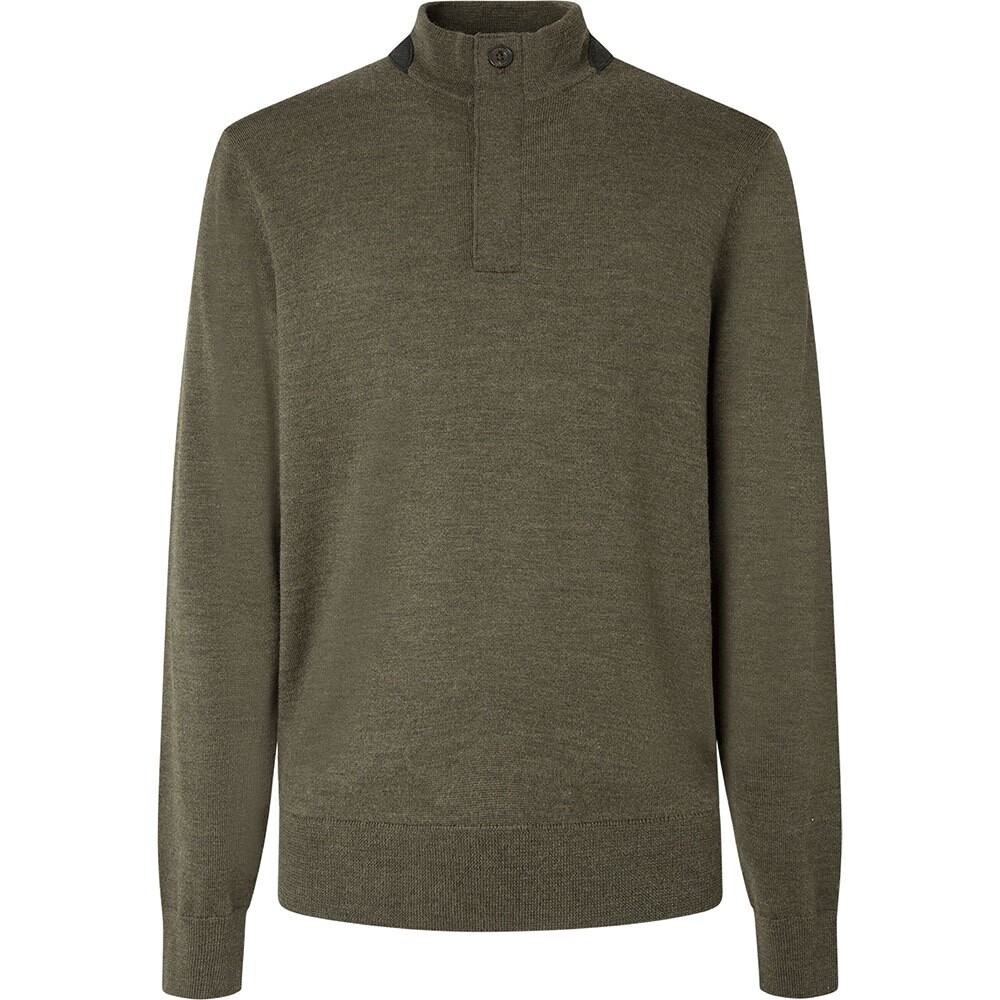 

Свитер Hackett Herringbone Half Zip, зеленый