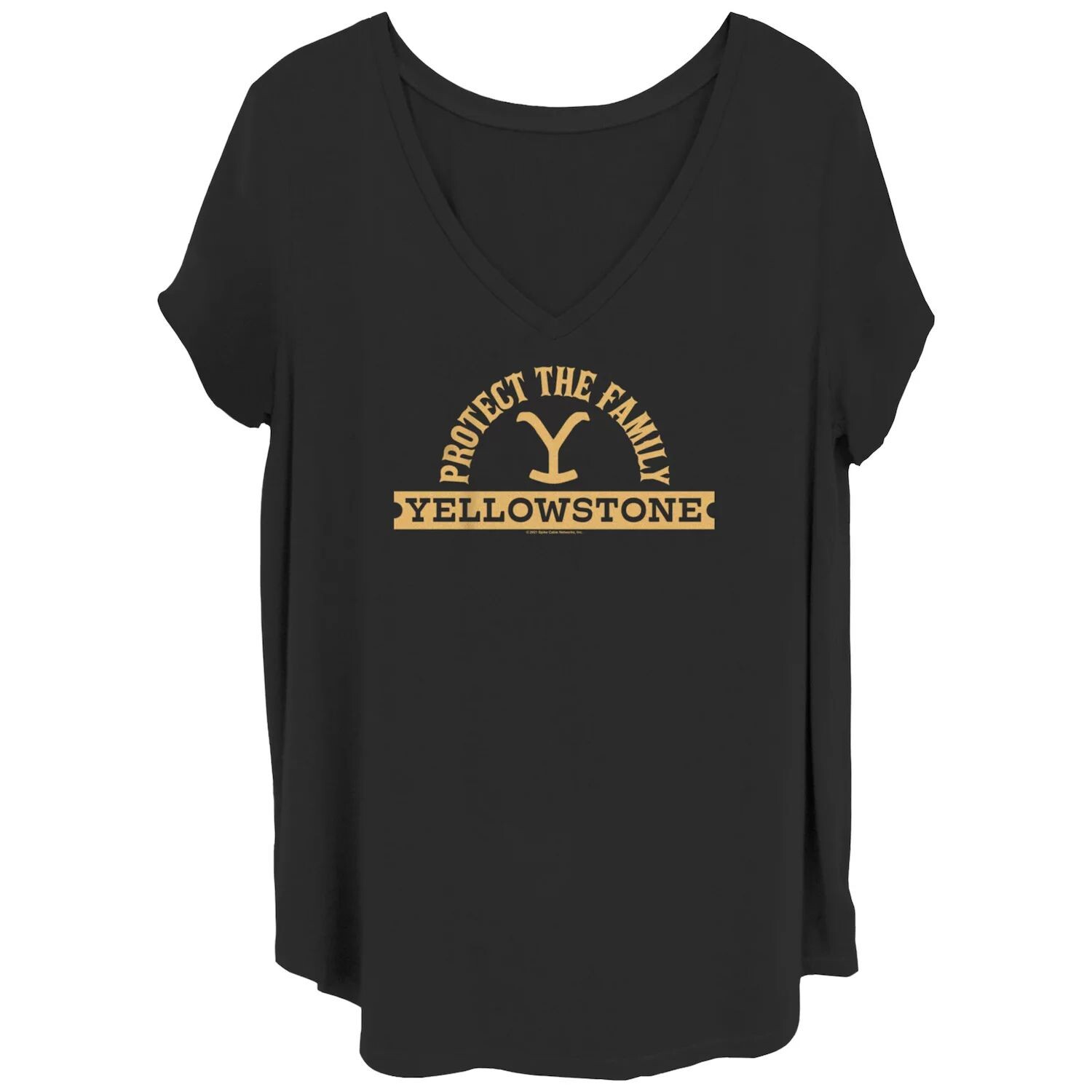 

Детская футболка больших размеров с ковбойской шляпой Yellowstone Protect The Family и графическим рисунком с логотипом Licensed Character