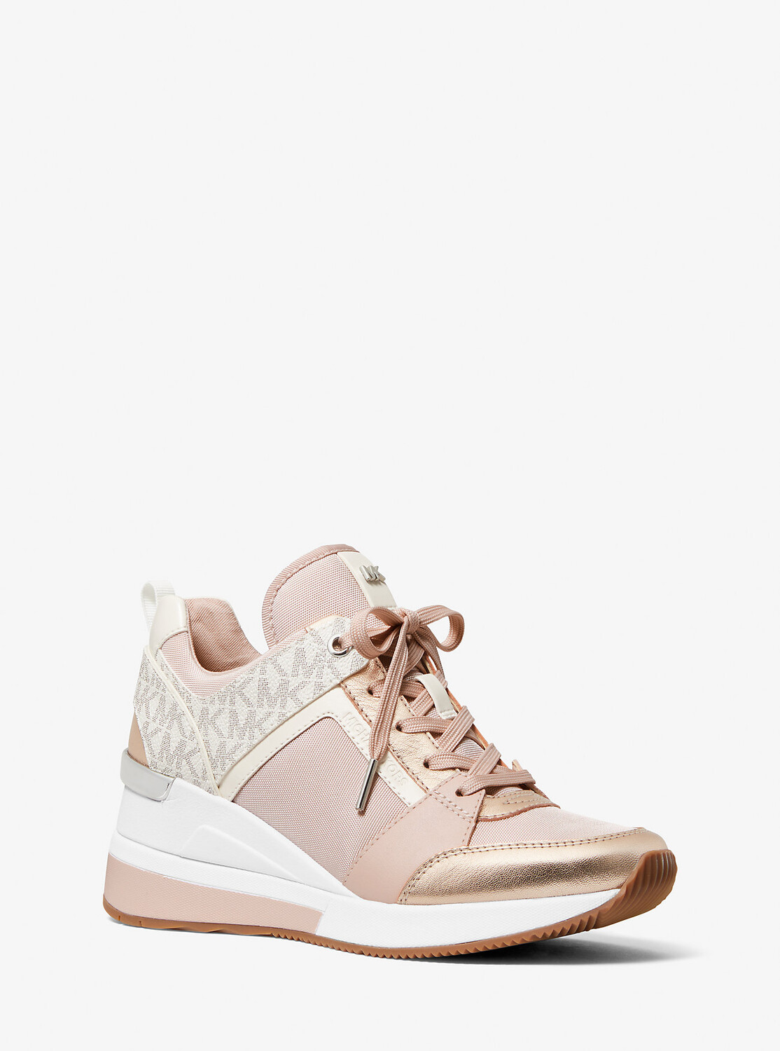 

Кроссовки из кожи и логотипа Michael Kors, розовый