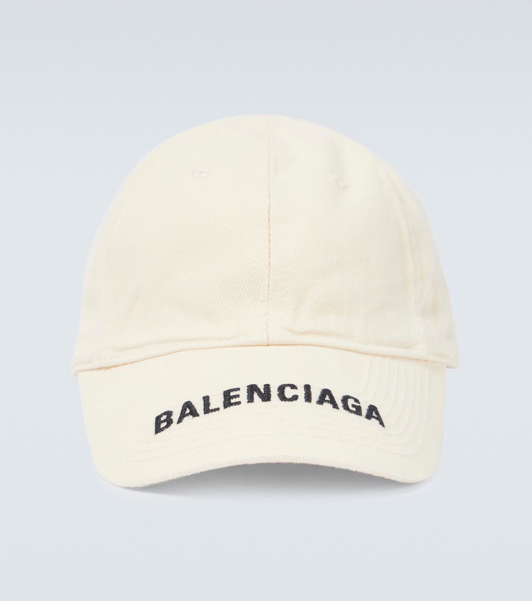 Хлопковая бейсболка с логотипом Balenciaga, белый