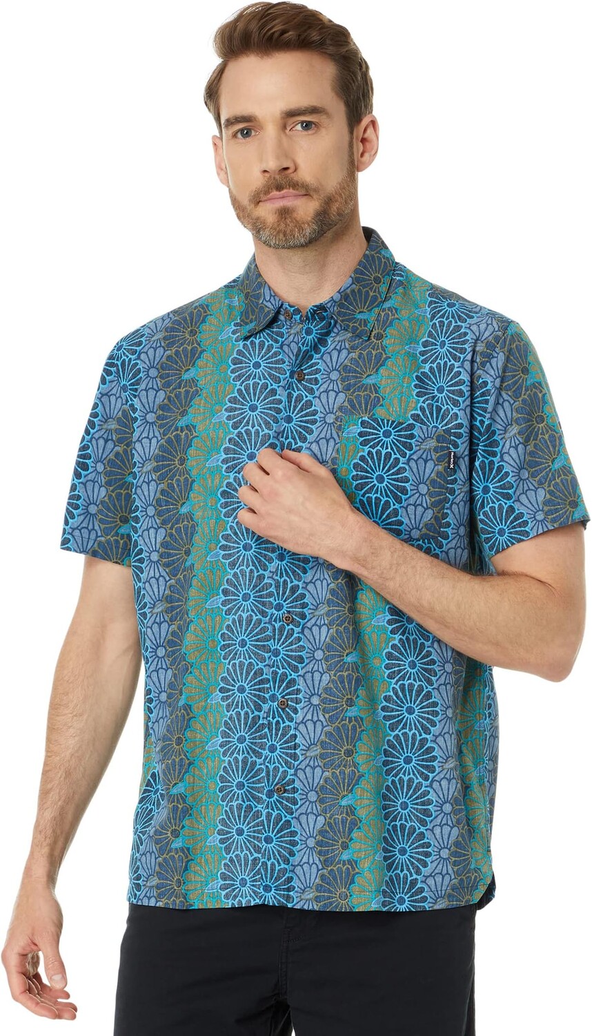 

Рубашка Rincon Short Sleeve Woven Hurley, цвет Abyss 2