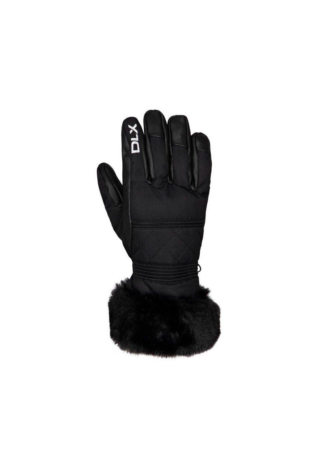 цена Кожаные лыжные перчатки Dirin Trespass, черный