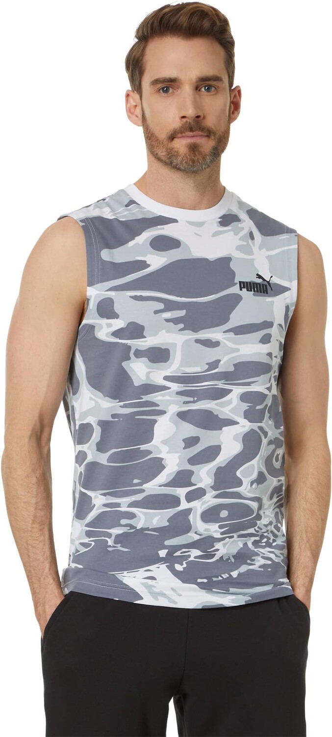 

Топ Summer Splash All Over Print Sleeveless Tee PUMA, цвет Puma Black