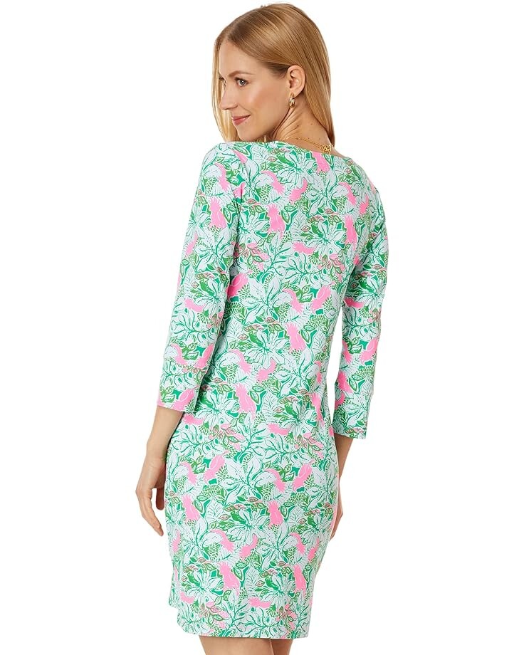 

Платье Lilly Pulitzer UPF 50+ Nadine Dress, цвет Botanical Green Just Wing It Engineered Chillylilly