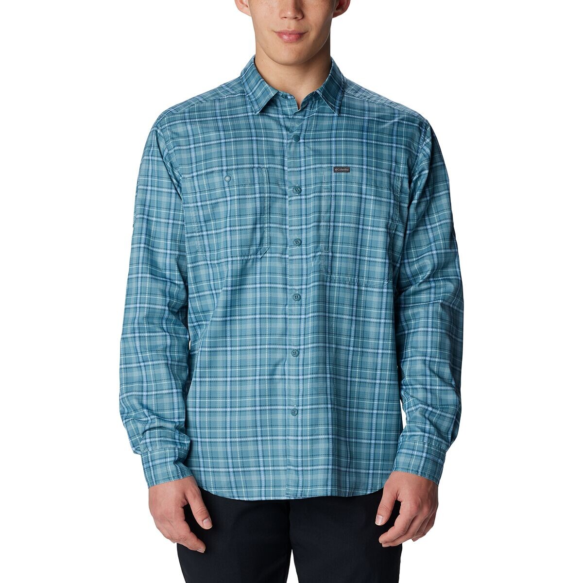 

Рубашка в клетку с длинными рукавами silver ridge utility lite Columbia, цвет cloudburst/multi plaid
