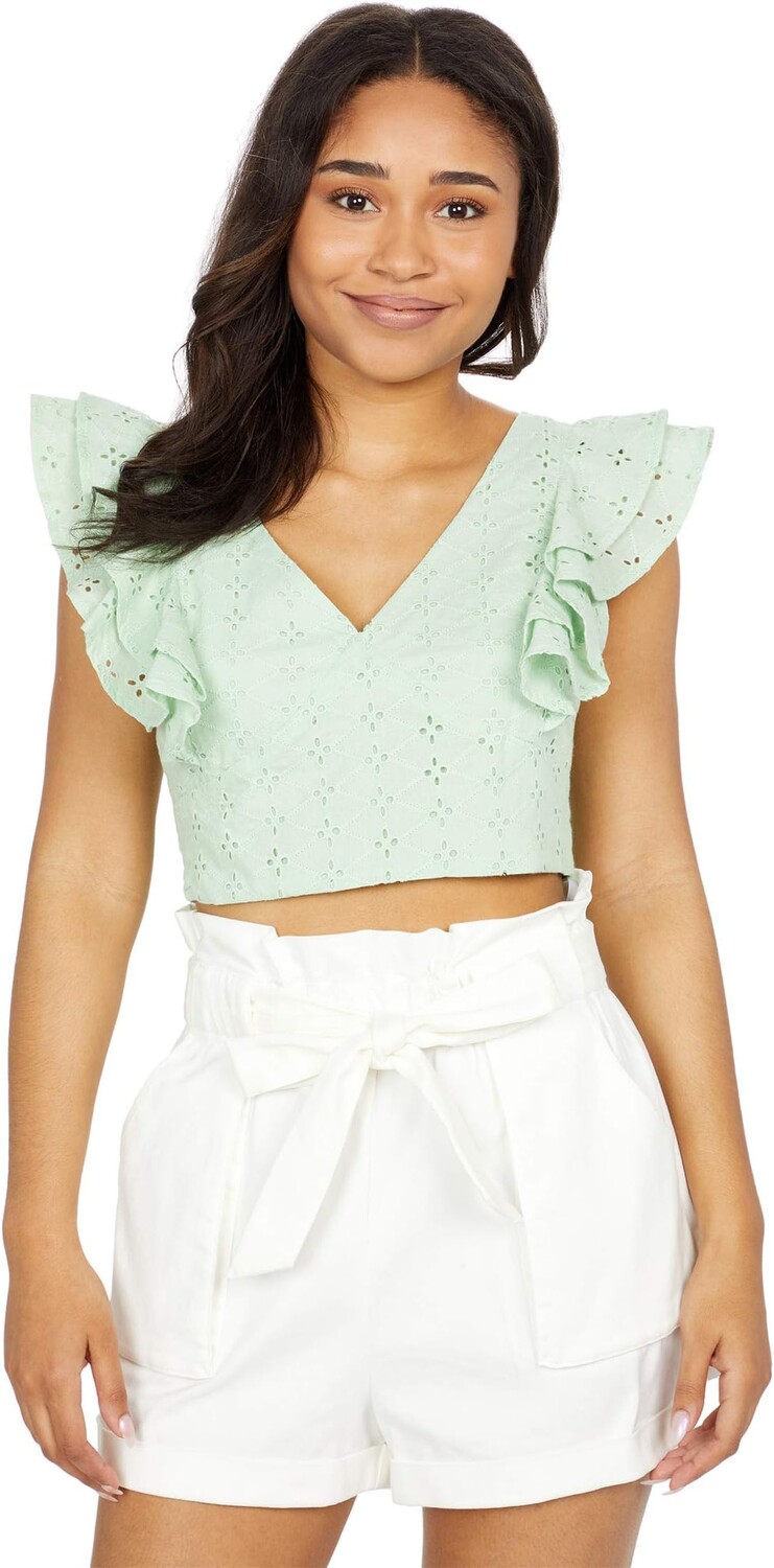 

Топ BCBGeneration Ruffled Crop Top 1TX1T38, цвет Mint
