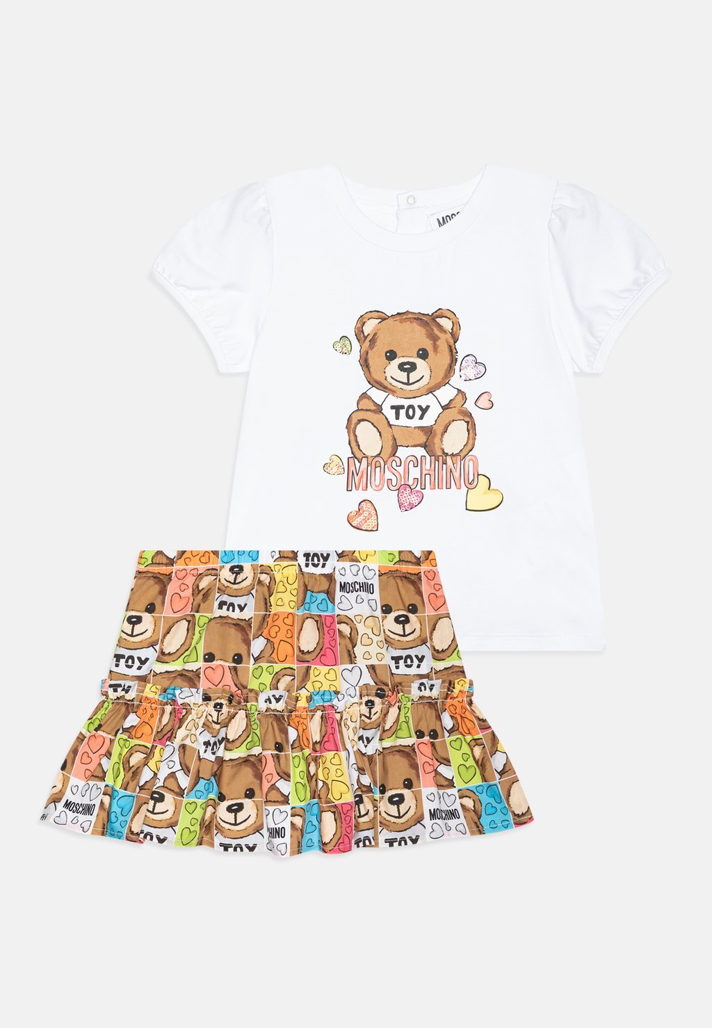 

Футболка с принтом BABY SET MOSCHINO, цвет multi-coloured