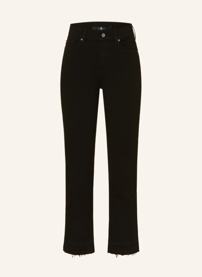 

Джинсы 7/8 the straight crop 7 For All Mankind, черный