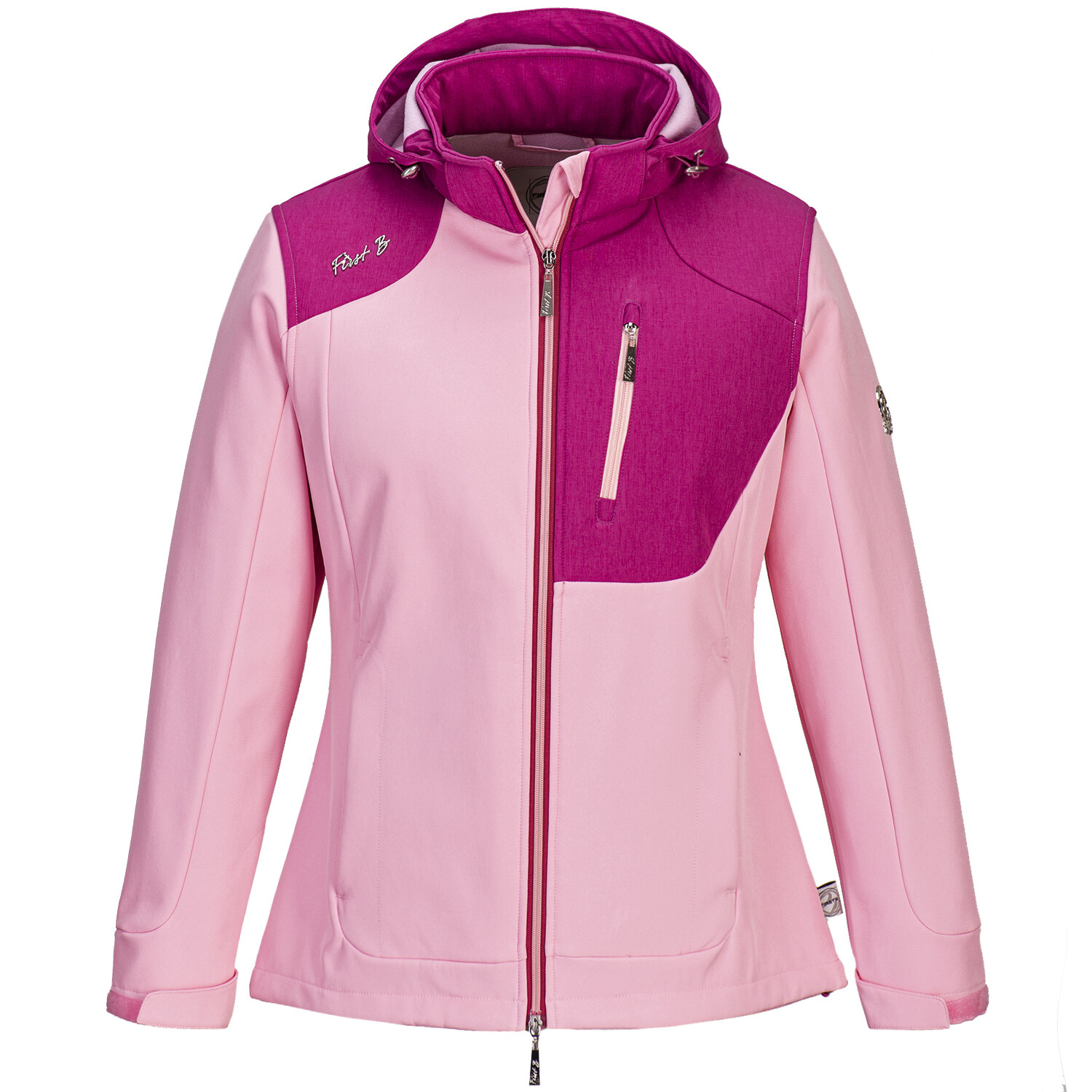 

Куртка софтшелл First B colorblock, цвет fuchsia/rosé