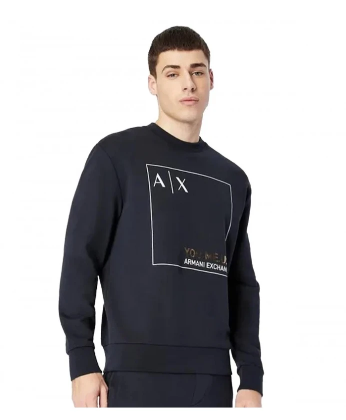 

Толстовка с логотипом you.me.us. Armani, синий