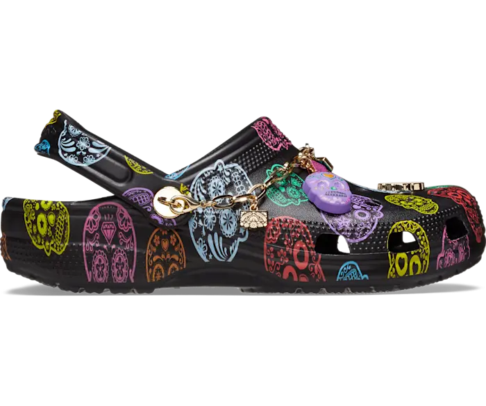 

Классические сабо Día de Muertos Crocs мужские, цвет Black / Multi