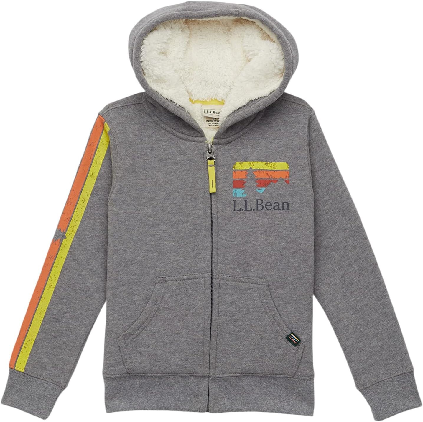 

Худи L.L.Bean Sherpa-Lined Hoodie, цвет Gray Heather