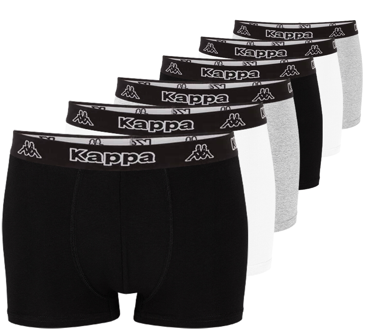 

Боксеры Kappa Boxershorts 6 шт, цвет schwarz-grau-weiss