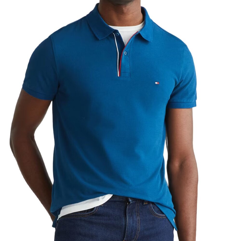 

Поло с коротким рукавом Tommy Hilfiger Ess Rwb Detail, синий