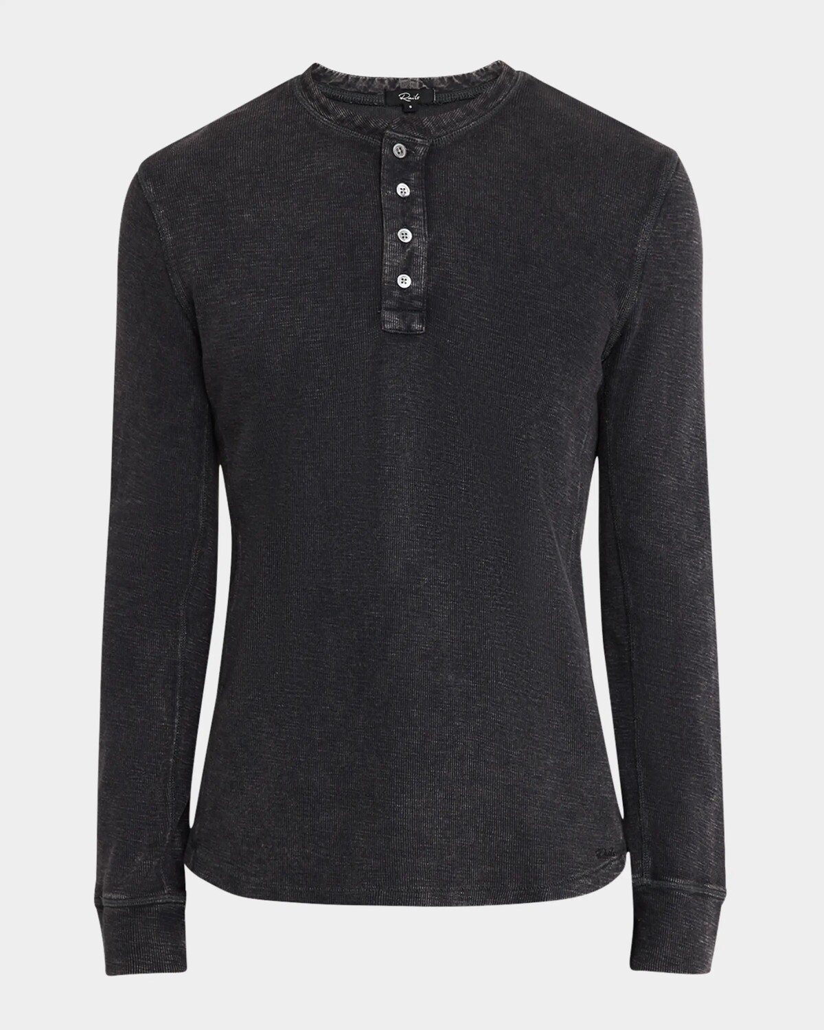 

Мужская рубашка на пуговицах Soto Henley Rails, цвет Washed Black