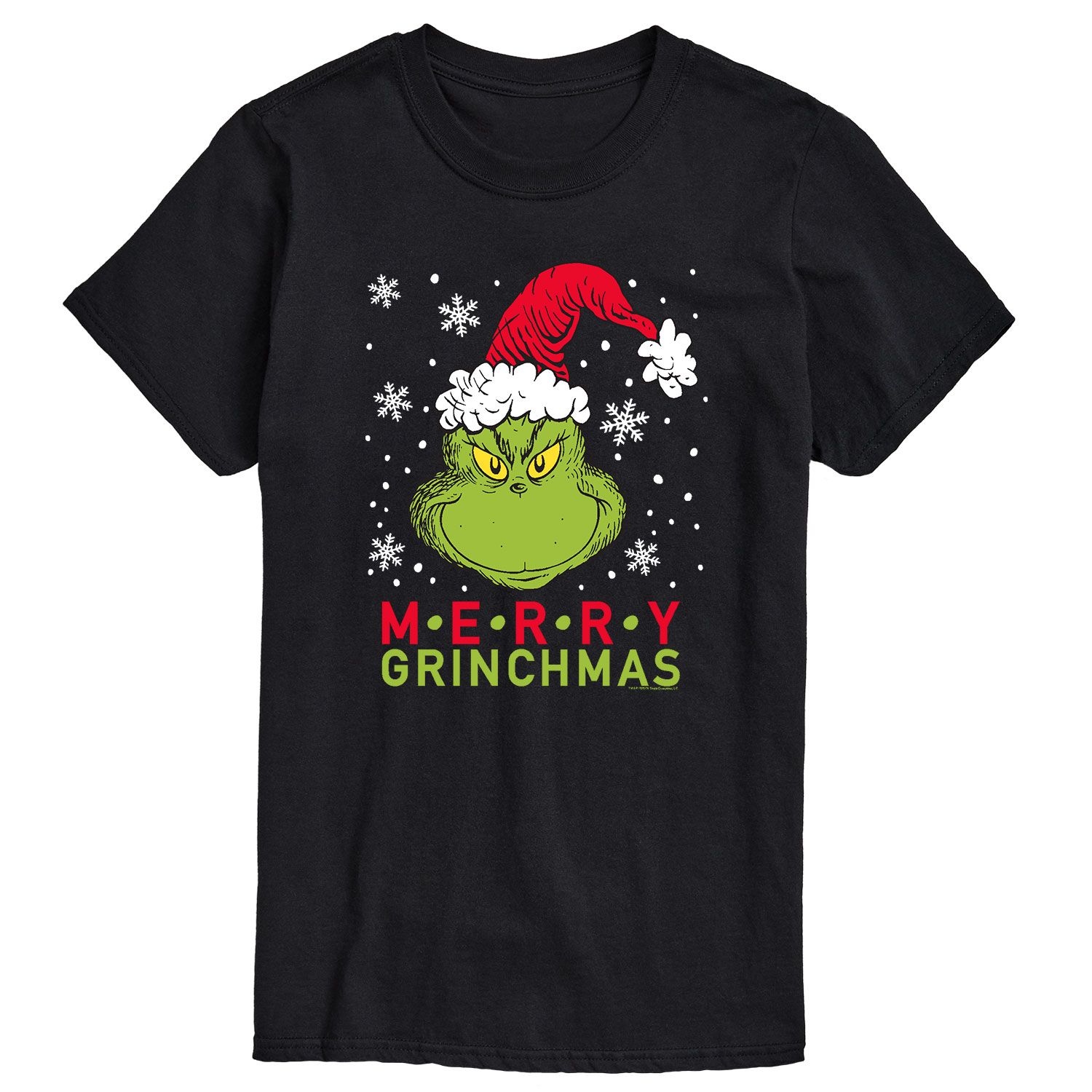 

Футболка Big & Tall Dr. Seuss Merry Grinchmas Licensed Character, черный