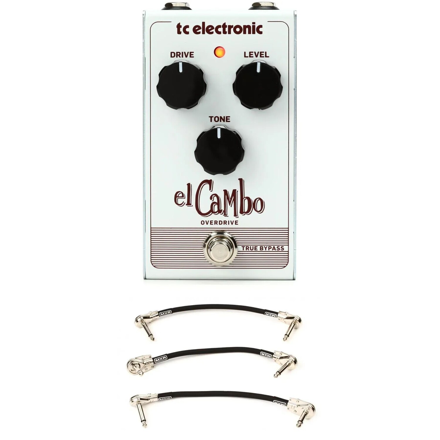 

Педаль овердрайва TC Electronic El Cambo с 3 соединительными кабелями