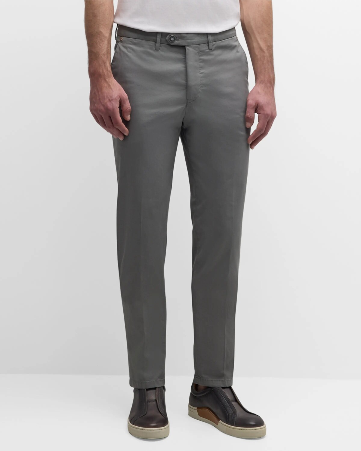 

Мужские брюки из эластичного габардина Marco Pescarolo, цвет Medium Grey