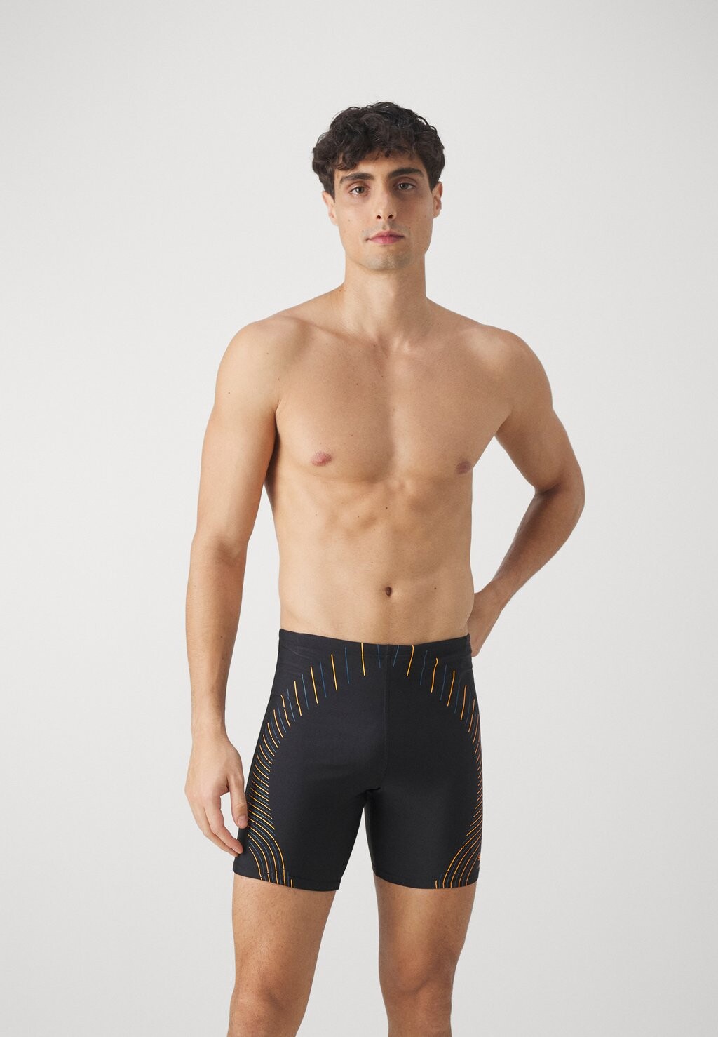 

Шорты Mens Duo Logo Mid Jammer Speedo, цвет black/mandarin peel/dark teal