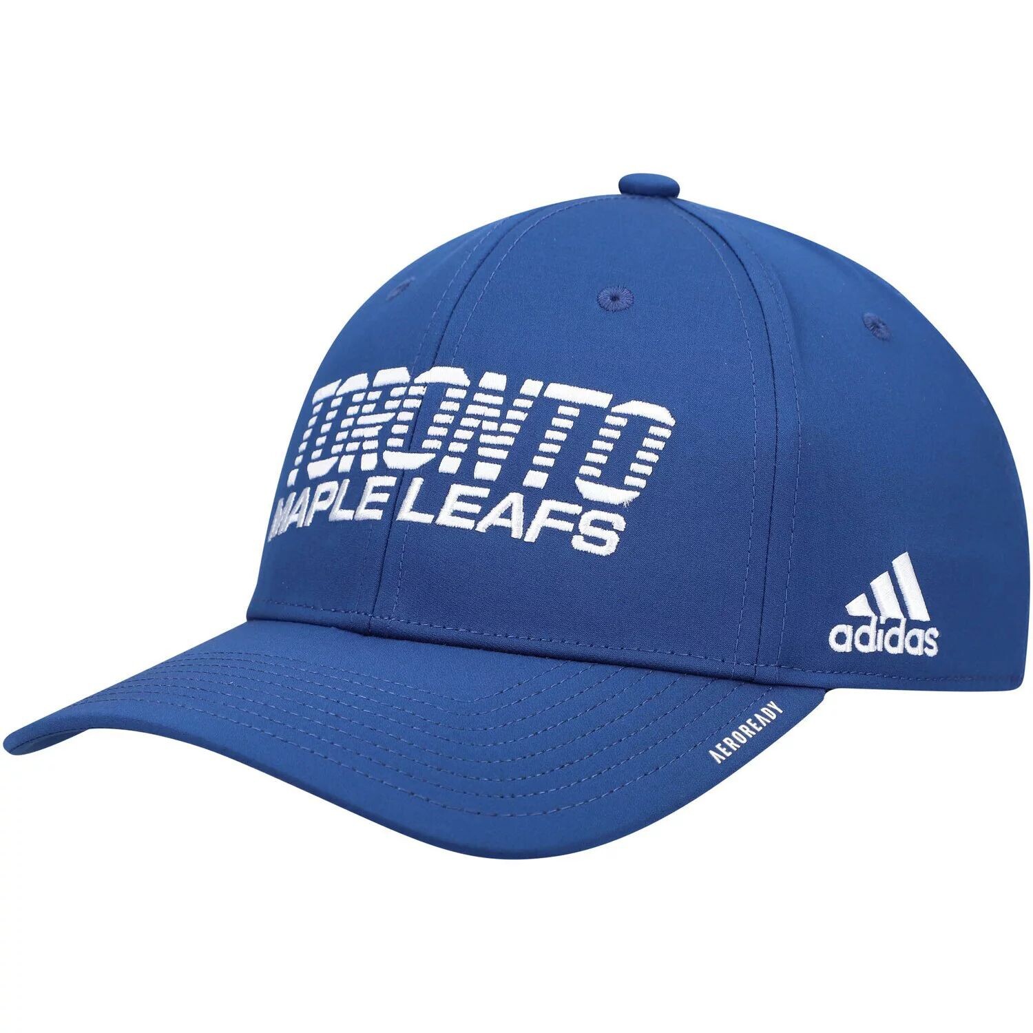 

Мужская кепка adidas Blue Toronto Maple Leafs 2021 раздевалка AEROREADY Flex Hat
