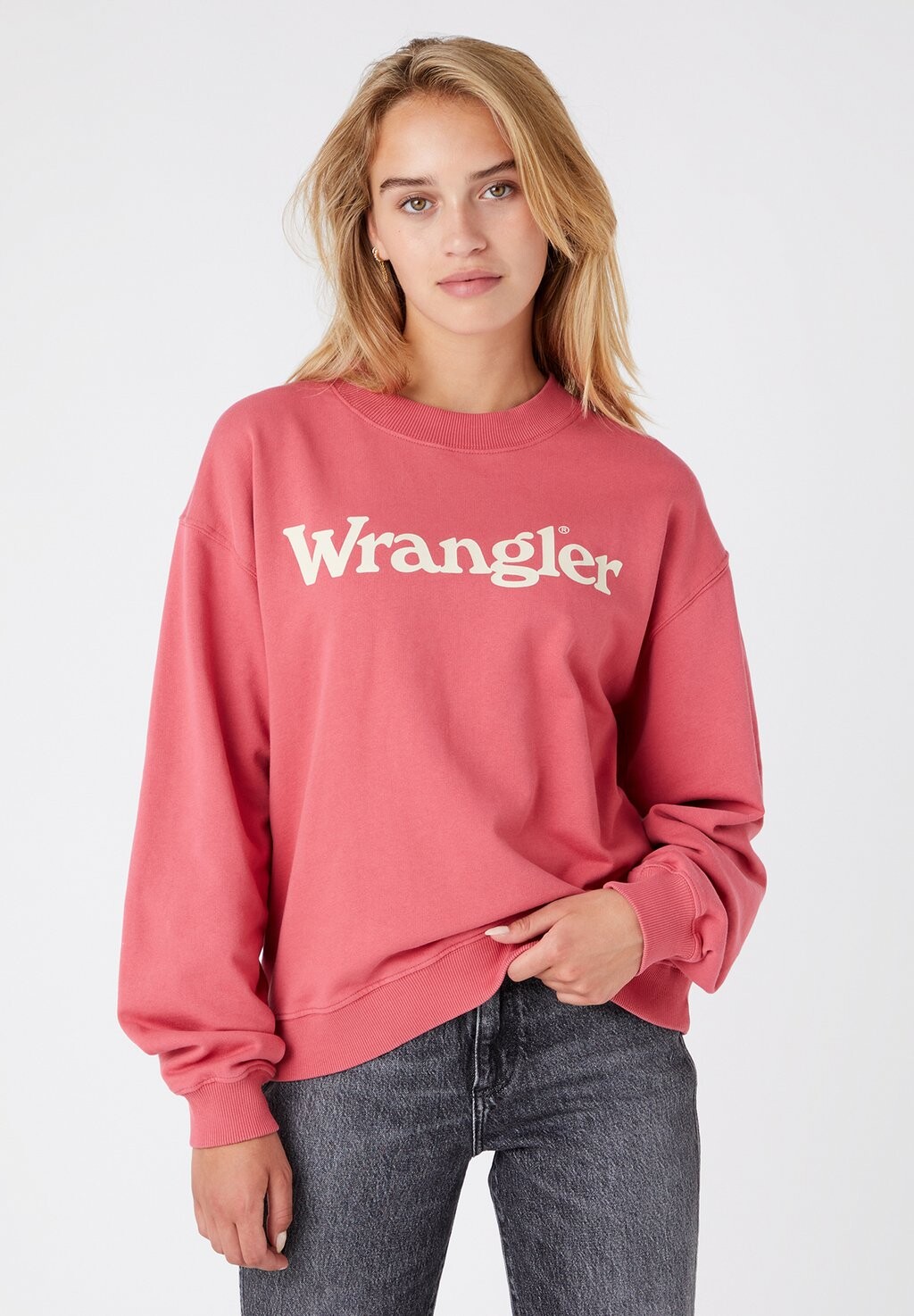 

Толстовка с капюшоном Wrangler, лососевый