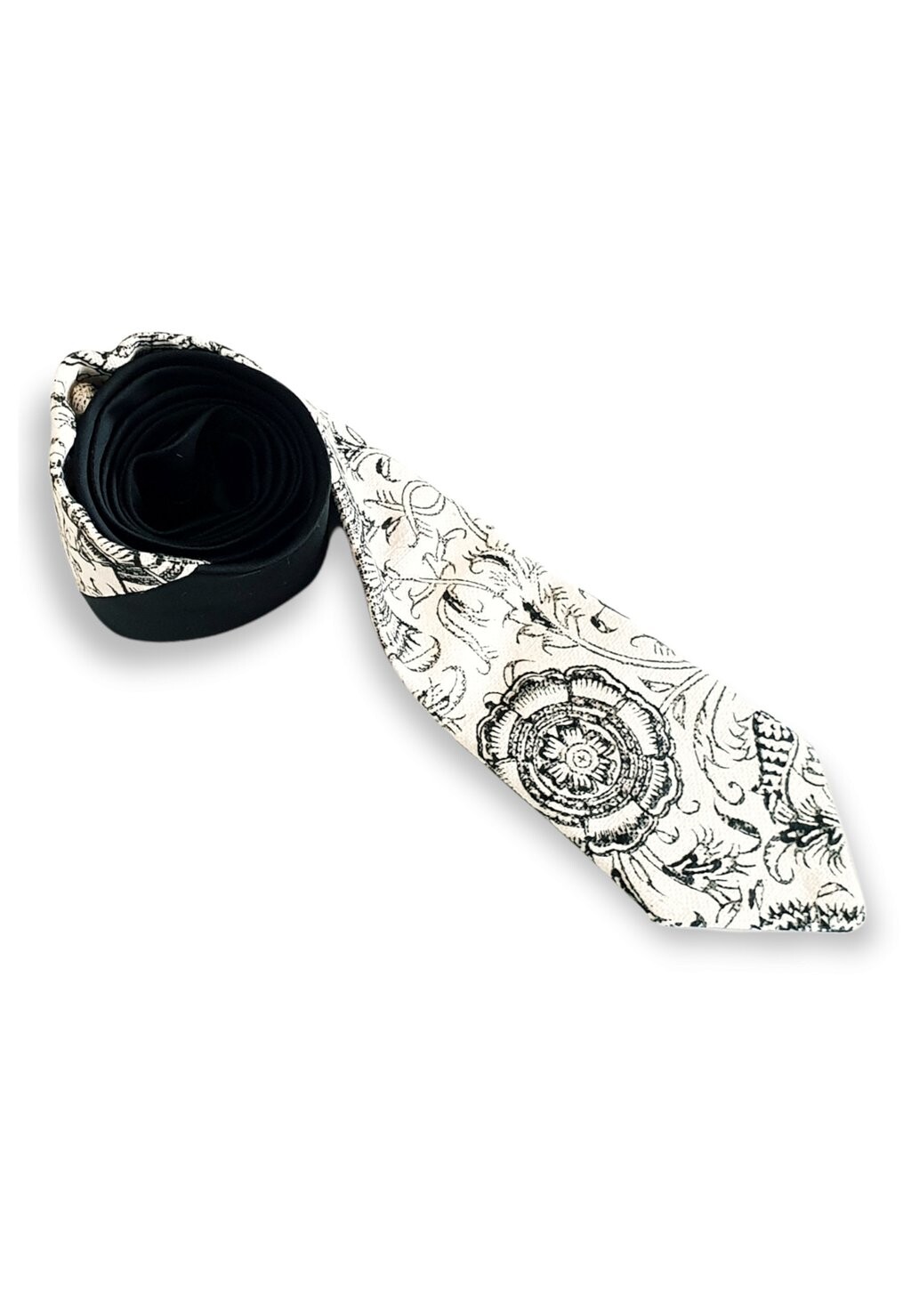 

Галстук AFROZAN, цвет white black