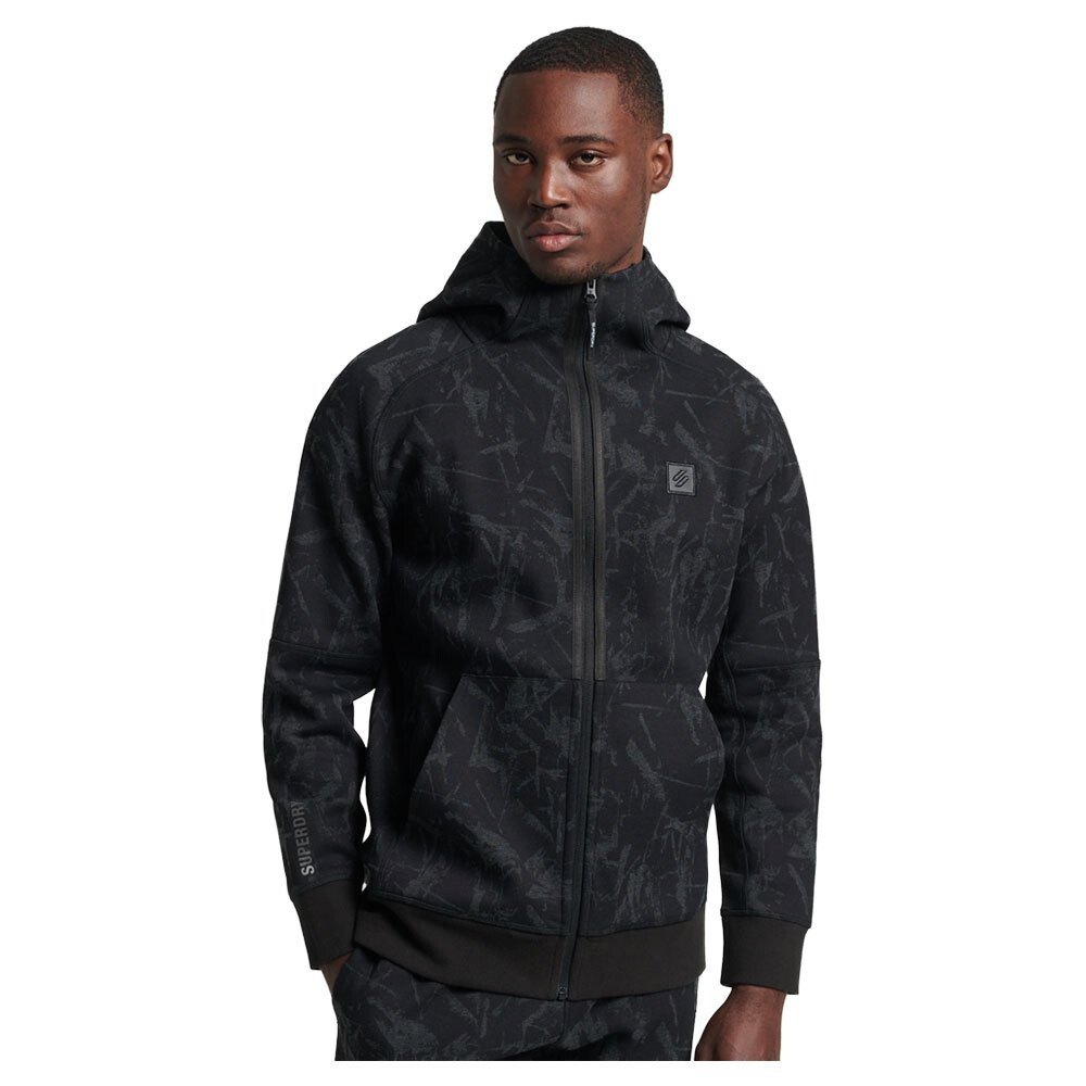 

Толстовка Superdry Code Tech Full Zip, черный