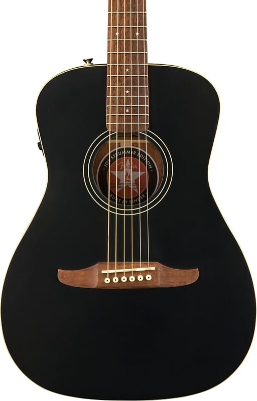 Акустическая гитара Fender Joe Strummer Campfire Acoustic-Electric Guitar, Matte Black w/ Gig Bag strummer joe