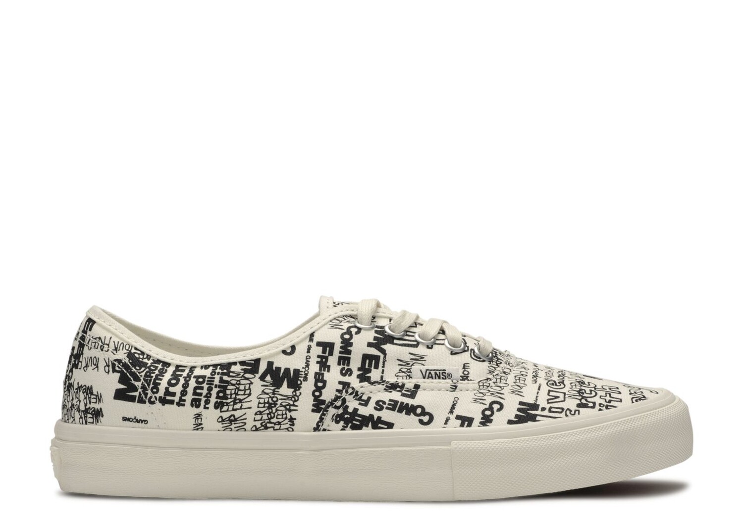 

Кроссовки Vans Comme Des Garçons X Authentic Lx 'Graffiti', белый