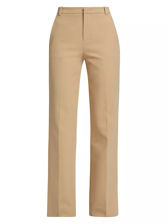 

Брюки из смесового хлопка с зауженным кроем Vince, цвет sesame