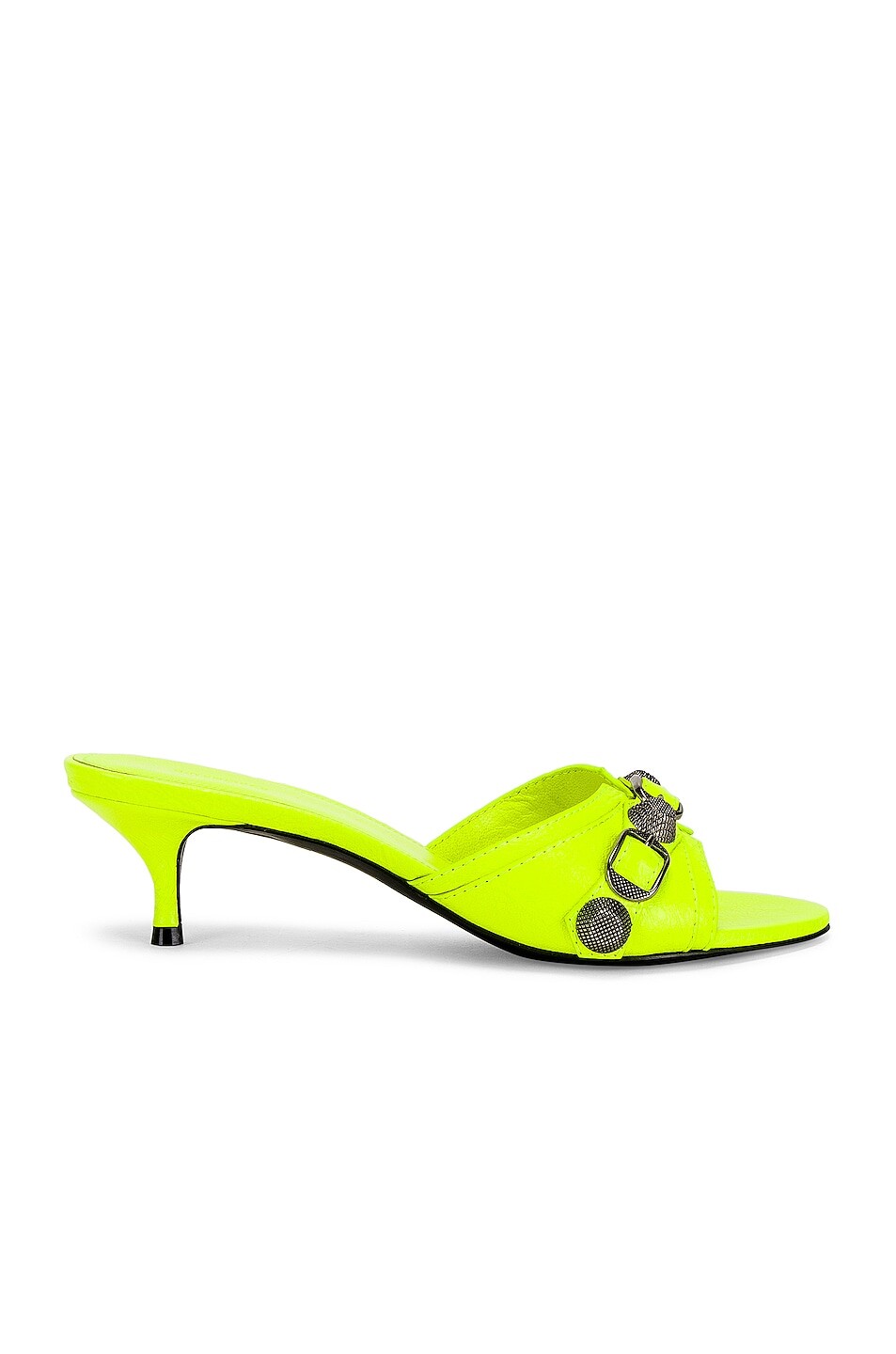 Мюли Balenciaga Cagoles, цвет Fluo Yellow & Palladium