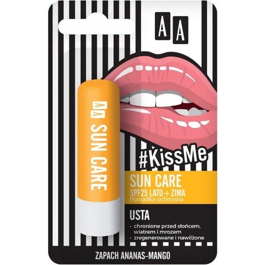 

Защитная губная помада Sun Care Summer+Winter, SPF 25, 3,8 г AA, #Kiss Me