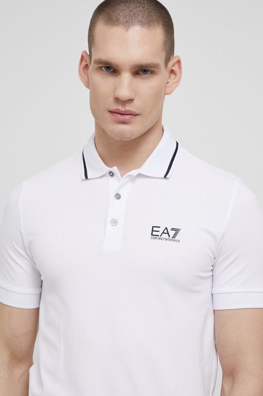 

Рубашка поло EA7 Emporio Armani, белый