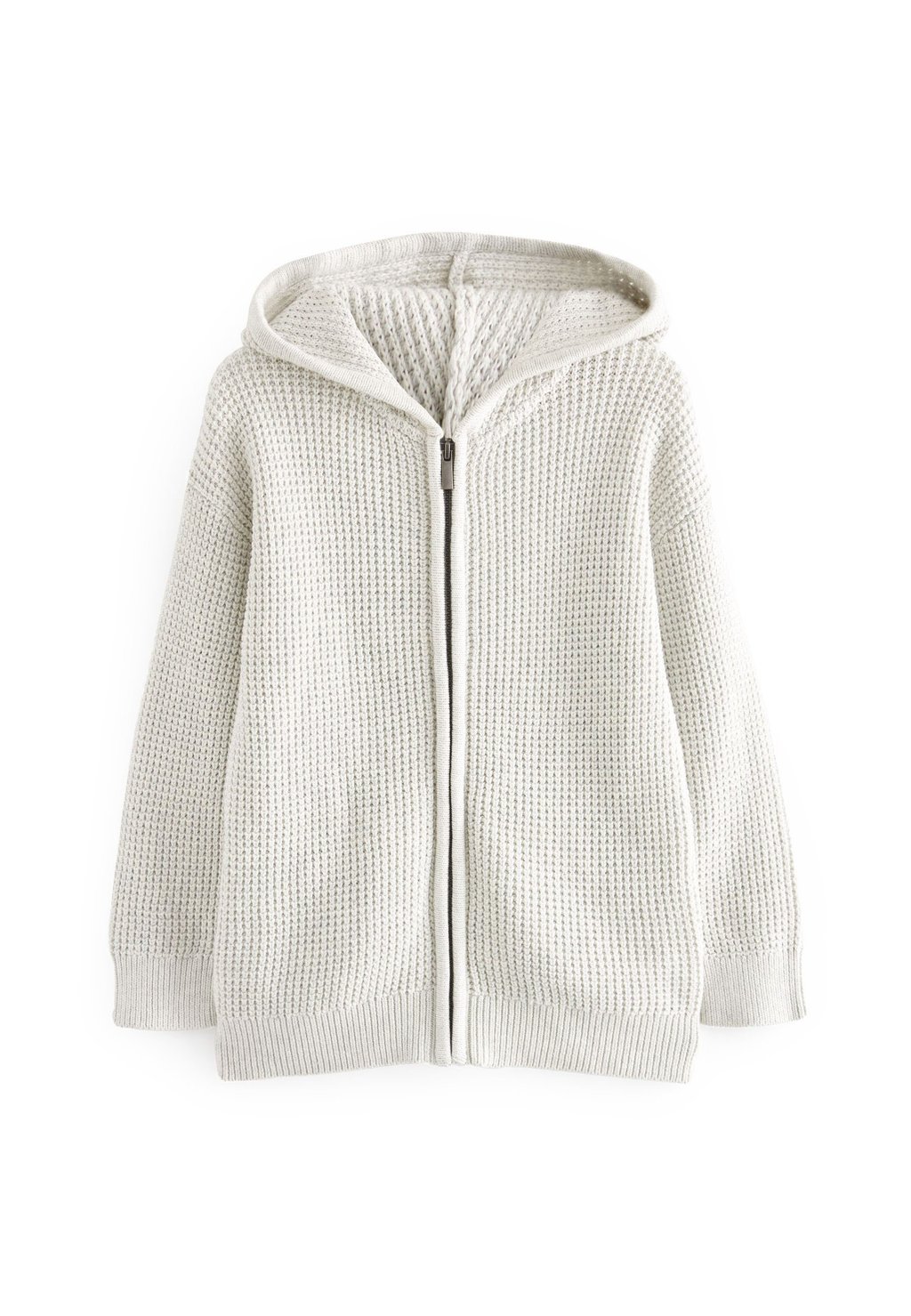 

Кардиган KNITTED ZIP THROUGH HOODIE Next, цвет ecru cream